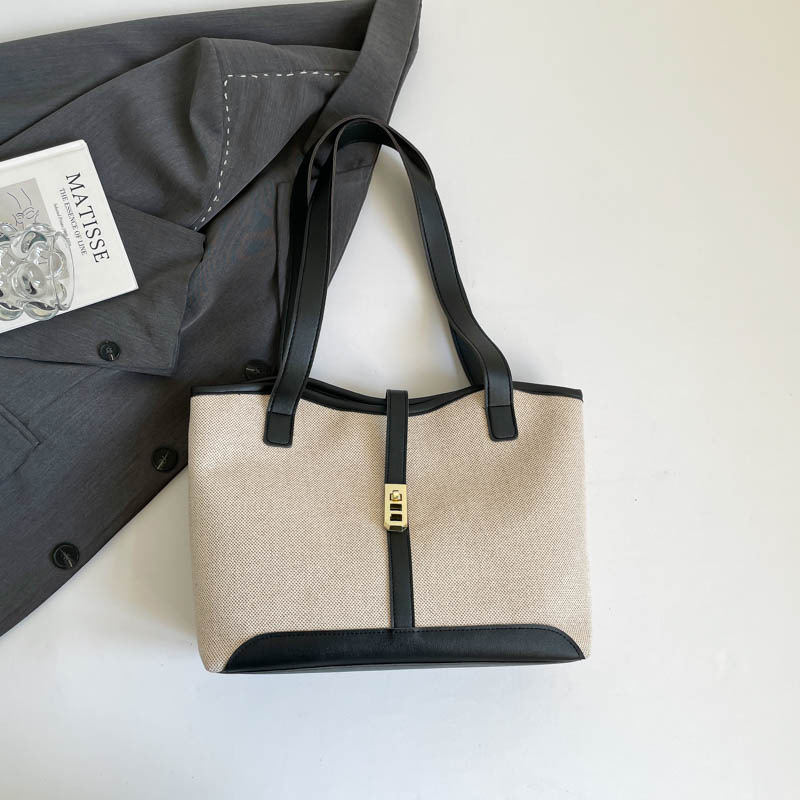 2026. proljeće: ženska casual retro torba preko ramena s velikim kapacitetom i dizajnom color-block