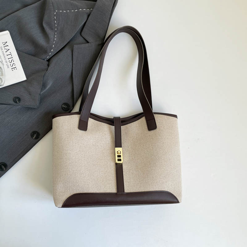 2026. proljeće: ženska casual retro torba preko ramena s velikim kapacitetom i dizajnom color-block