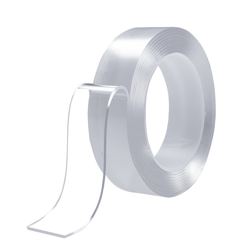 Bandă dublu-adezivă nano din acril, transparentă, cu aderență puternică, lavabilă, fără reziduuri, VHB