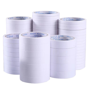 Bandă dublu-adezivă pentru birou, subțire, 10 mm lățime, 12 m lungime, aderență ridicată