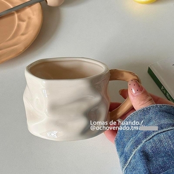 Set cești și farfurioare de cafea în stil Instagram, design rafinat, luxos, pentru ceai de după-amiază și mic dejun