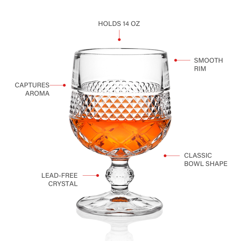 Pahare noi din cristal de înaltă calitate pentru brandy și whisky, pentru uz casnic, cu picior scurt și picior lung – accesorii de bar creative