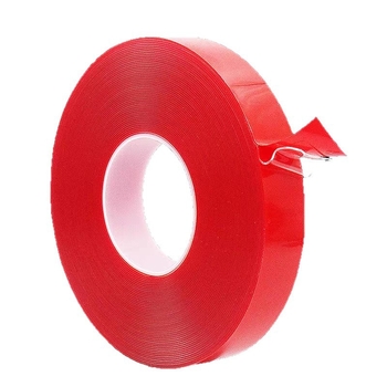 15mm x 33m x 1mm Bandă dublu-adezivă transparentă, cu aderență înaltă, rezistentă la apă, la temperaturi ridicate, durabilă și rămâne lipită