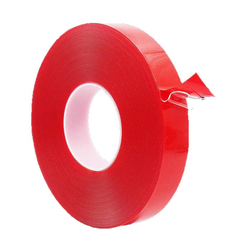15mm x 33m x 1mm Bandă dublu-adezivă transparentă, cu aderență înaltă, rezistentă la apă, la temperaturi ridicate, durabilă și rămâne lipită