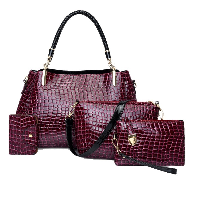 PU kožna torbica s krokodilskim uzorkom, ženska crossbody torbica, sve sezone, klasična i elegantna