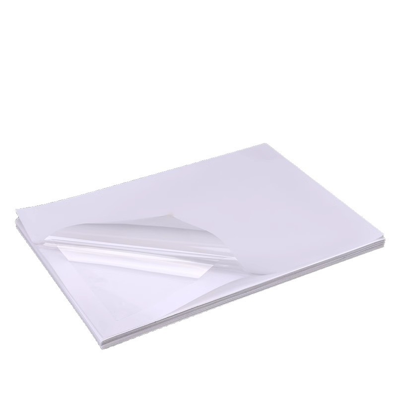 Bandă adezivă PET dublu față, foaie mare A4, ultra-transparentă, cu vâscozitate înaltă, ultra-subțire, incoloră și rezistentă la apă, pentru proiecte DIY, etichetă pentru frigider, bandă adezivă acrilică