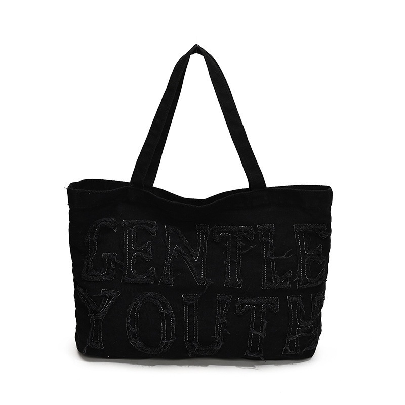 Ženska tote torba od denima, velikog kapaciteta, retro casual stil, za školu i svakodnevne obaveze, crossbody torba preko ramena