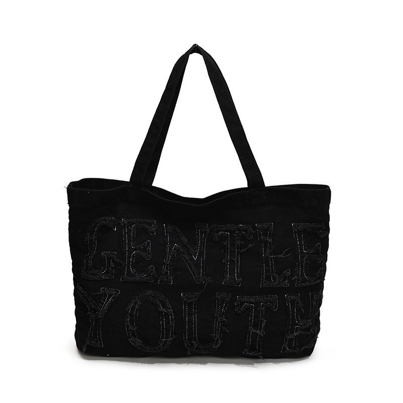 Ženska tote torba od denima, velikog kapaciteta, retro casual stil, za školu i svakodnevne obaveze, crossbody torba preko ramena