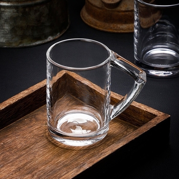 Set de cești de cafea din sticlă cu farfurie și mâner, ceașcă de lapte rezistentă la căldură, ceașcă de ceai cu flori pentru uz casnic