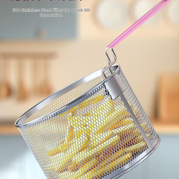 Fritură casnică multifuncțională cu filtru, anti-stropire și anti-arzire, cu cinci recipiente pentru economisirea uleiului, reglaj gradient