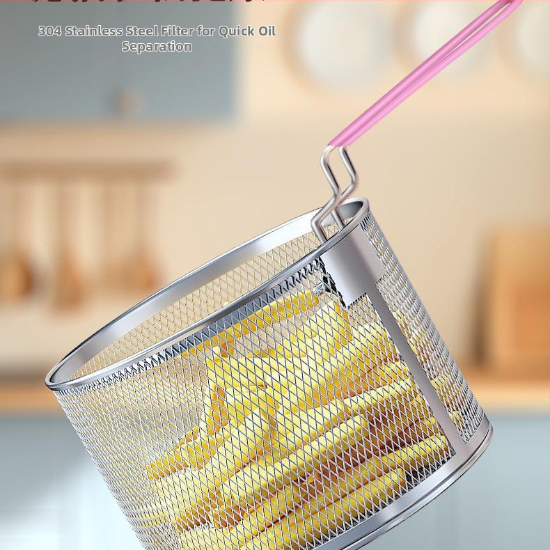 Fritură casnică multifuncțională cu filtru, anti-stropire și anti-arzire, cu cinci recipiente pentru economisirea uleiului, reglaj gradient