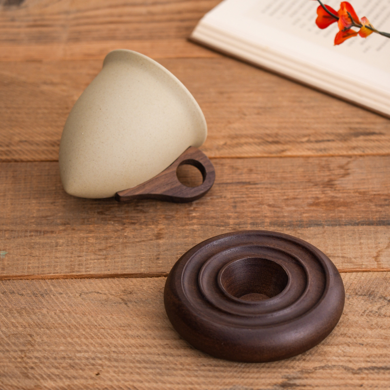 Set de cești de cafea în stil retro, elegante pentru latte și ceai de după-amiază, din ceramică stoneware, cadou pentru uz casnic și comercial