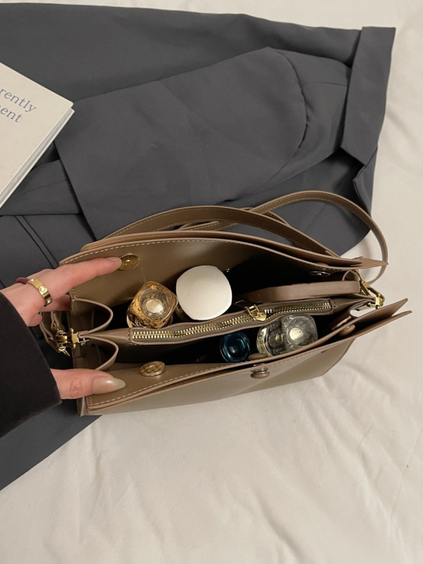 Minimalistički stil 2025, velika kapaciteta, underarm crossbody tote za žene, mekana koža