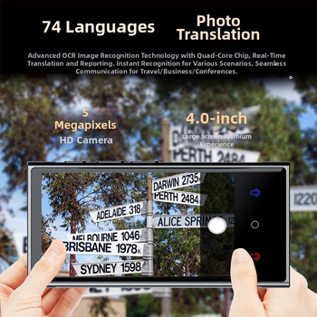 Traducător offline pentru călătorii, cu traducere vocală și foto, 142 de tipuri de traducere pentru engleză, franceză, japoneză, koreeană, lao și vietnamă