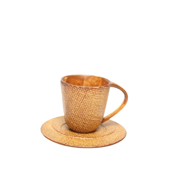 Set de cești de cafea din ceramică cu farfurioară, stil retro japonez, pentru birou și acasă