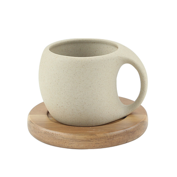 Set ceramic de cafea cu farfurioare – cești latte și espresso, design elegant, de înaltă calitate