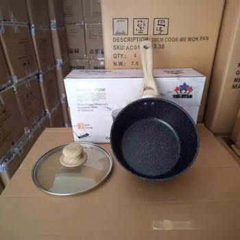 Renli Oală de Lapte cu Piatră Maifan, Antiaderentă, Aliaj de Aluminiu, Capac din Sticlă, Bucătărie de Înaltă Calitate, Stil Chinezesc