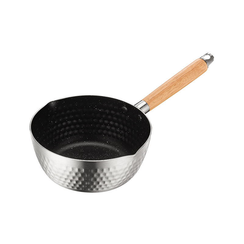 Oală Yukihira japoneză din aluminiu, antiaderentă, pentru gătit tăiței, hot pot picant, tăiței din orez, tăiței instant, și mâncare pentru copii