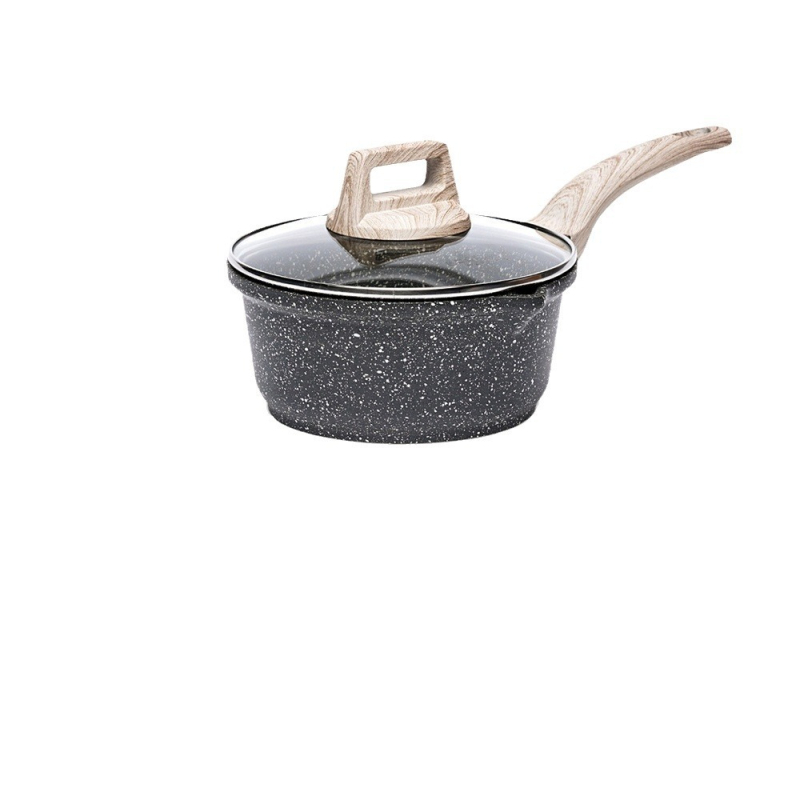 Oală de lapte cu piatră Maifan, antiaderentă, din aliaj de aluminiu, pentru hrana bebelușilor, compatibilă cu plite cu inducție și aragaz