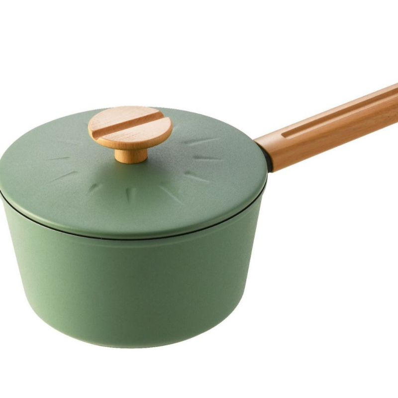 Pengsi Le oală de lapte titan ceramic antiaderentă, ustensile de bucătărie ușoare pentru uz casnic, cu mai puțin ulei și fum, ușor de curățat, potrivită pentru plite cu gaz și inducție