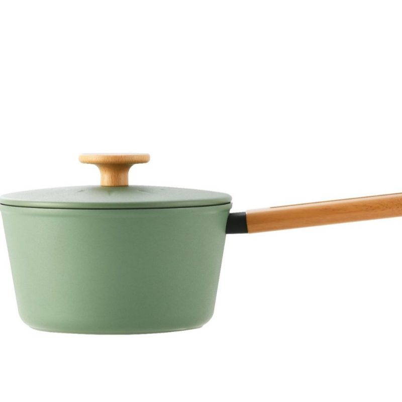 Pengsi Le oală de lapte titan ceramic antiaderentă, ustensile de bucătărie ușoare pentru uz casnic, cu mai puțin ulei și fum, ușor de curățat, potrivită pentru plite cu gaz și inducție