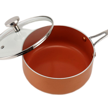 Oală multifuncțională cu strat antiaderent, pentru lapte, hrană pentru bebeluși și tăiței instant, încălzire lapte, tigaie ceramică pentru plită cu gaz sau electrică