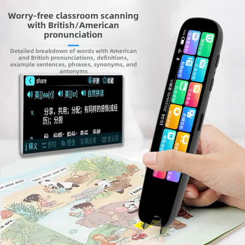 Pix de citire inteligent multifuncțional cu scanare Bluetooth, funcție de învățare și traducere, și scanare video sincronizată
