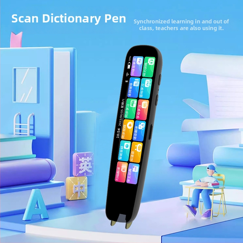 Pix de citire inteligent multifuncțional cu scanare Bluetooth, funcție de învățare și traducere, și scanare video sincronizată