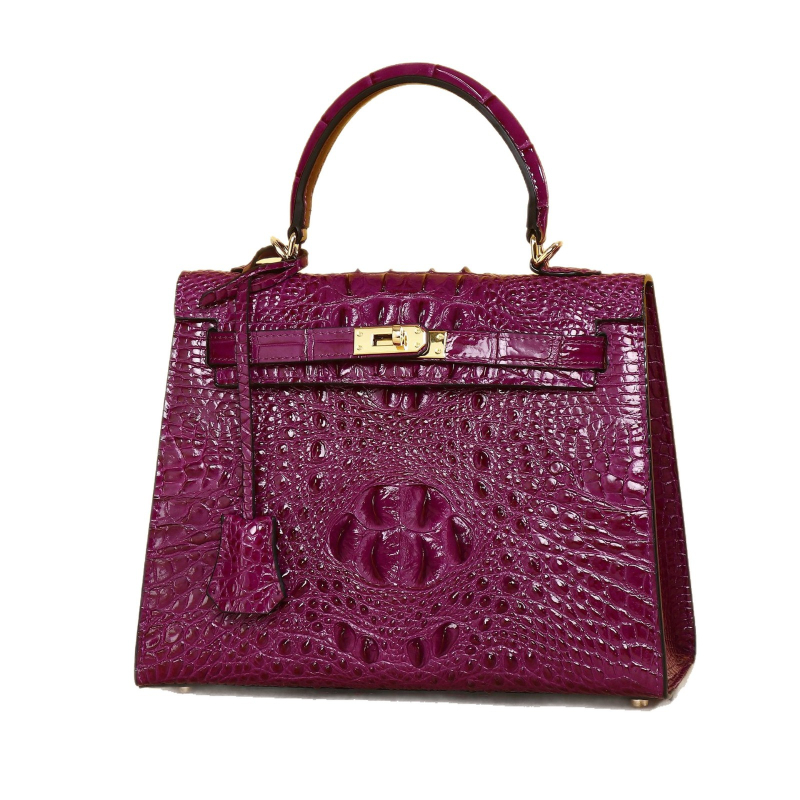 Ženska torbica s uzorkom krokodilske kosti, klasičan dizajn, torba preko ramena i crossbody, modern i svestran Kelly stil torbe, vrhunska vanjska torba