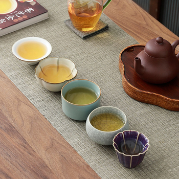 Set de ceai din porțelan alb în cutie cadou, inspirat de Orașul Interzis, cinci cuptoare ceramice faimoase, cadou corporativ pentru clienți, Anul Dragonului