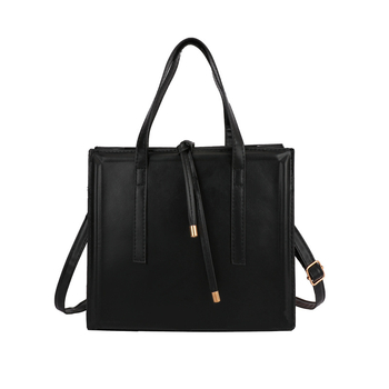 Ženska torba preko ramena velikog kapaciteta, kvadratni oblik, PU koža, gradski minimalistički stil, stilska i elegantna za svakodnevnu upotrebu
