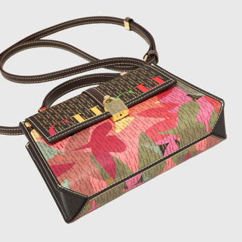 CHHC Ženska crossbody torba, mala kvadratna, s preklopom, retro stil, svestrana