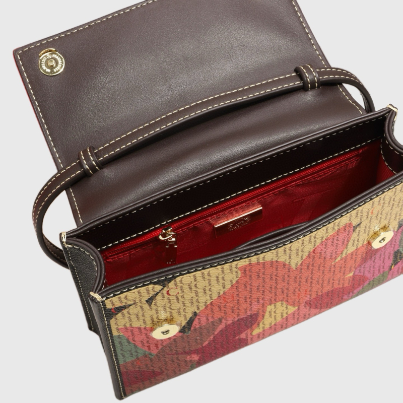 CHHC Ženska crossbody torba, mala kvadratna, s preklopom, retro stil, svestrana