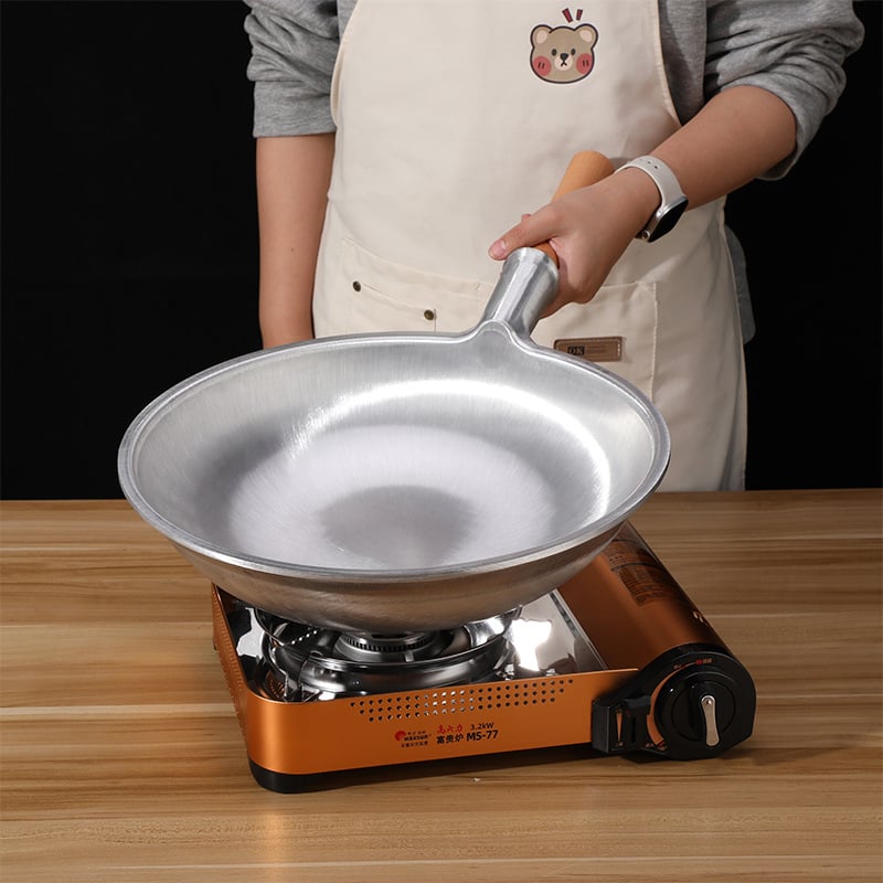Tigaie mare antiaderentă pentru uz comercial, cu fund rotund din aluminiu, oală pentru raci, pentru uz casnic sau hotelier