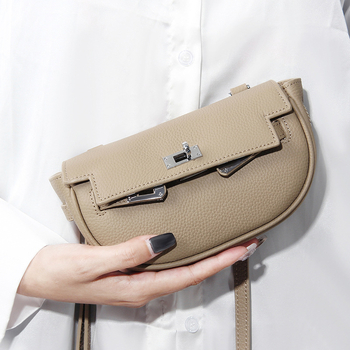 Nova ženska crossbody torbica od kože gornjeg sloja, ljeto, vrhunska nišna moda, svestrana torbica preko ramena