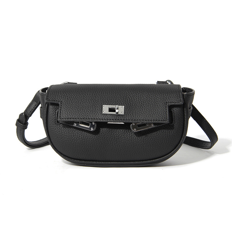 Nova ženska crossbody torbica od kože gornjeg sloja, ljeto, vrhunska nišna moda, svestrana torbica preko ramena