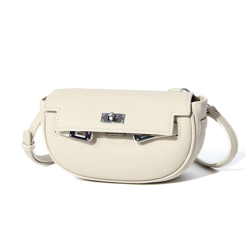 Nova ženska crossbody torbica od kože gornjeg sloja, ljeto, vrhunska nišna moda, svestrana torbica preko ramena