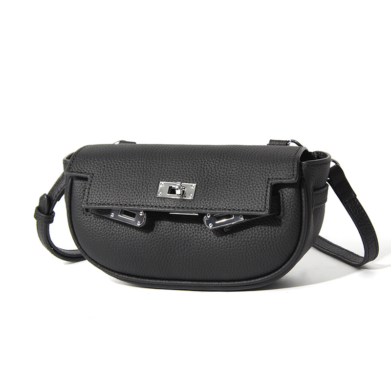 Nova ženska crossbody torbica od kože gornjeg sloja, ljeto, vrhunska nišna moda, svestrana torbica preko ramena
