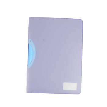 Folder rotativ cu clemă de depozitare, dosar transparent pentru rapoarte, format A4, model EQ321, clemă cu tijă, capac A5, format B5