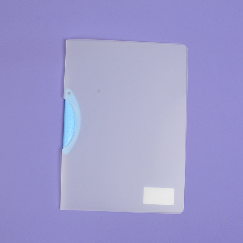 Folder rotativ cu clemă de depozitare, dosar transparent pentru rapoarte, format A4, model EQ321, clemă cu tijă, capac A5, format B5