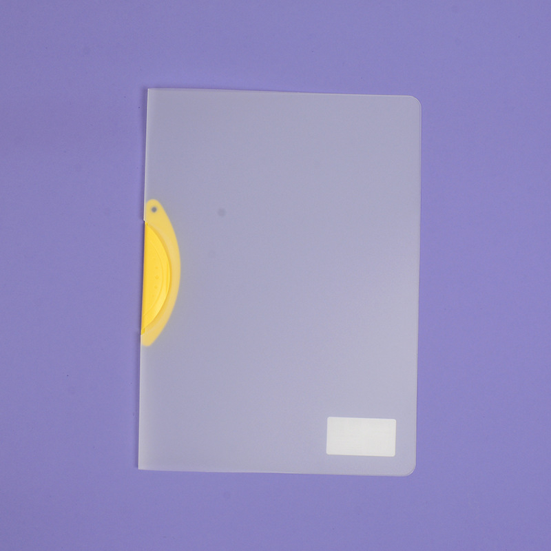 Folder rotativ cu clemă de depozitare, dosar transparent pentru rapoarte, format A4, model EQ321, clemă cu tijă, capac A5, format B5