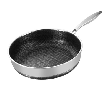 KATA tigai din oțel inoxidabil 316, cu fund plat, diametru 32 cm, adâncime 8 cm, antiaderentă, capac de sticlă