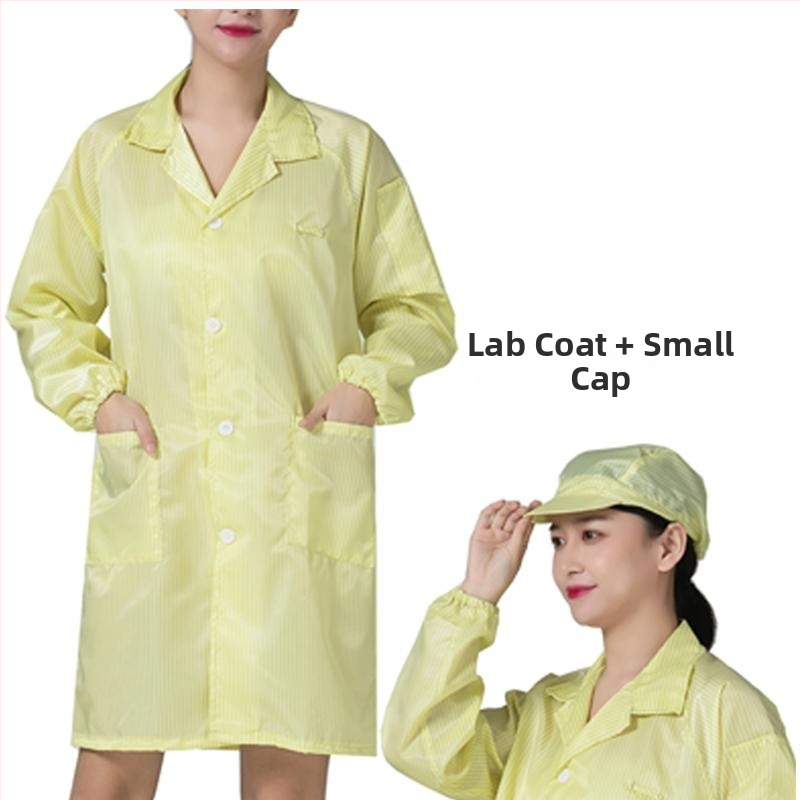 Dlhý antistatický pracovný plášť, prachotesný, modrý, unisex
