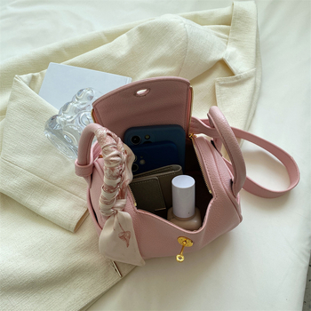 Ženska jednobojna kvadratna torbica s jednim naramenicom; crossbody i torba za rame, PU koža, zatvarač, srednja veličina, za svakodnevnu upotrebu