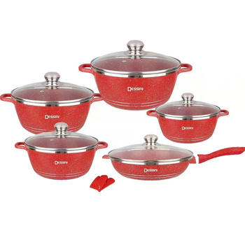 Dessini set de 12 piese vase cu Maifan, antiaderent