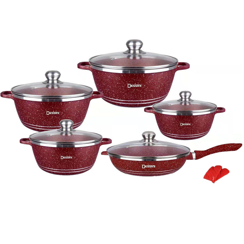 Dessini set de 12 piese vase cu Maifan, antiaderent