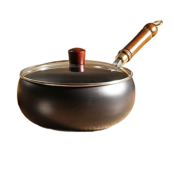 Wok tradițional mare din fontă, lucrat manual, îngroșat și mai adânc, fără acoperire, tigaie pentru prăjit