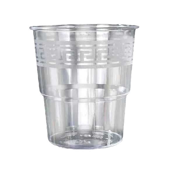 Pahar de unică folosință din plastic rigid, stil avionic, design îngroșat, 50 buc