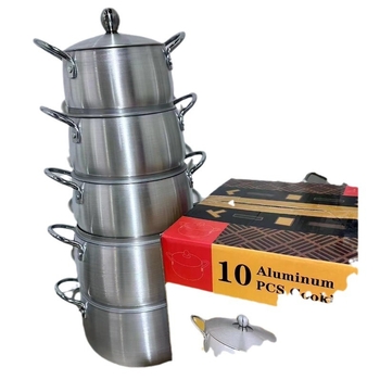 Set de 10 oale de supă cu finisaj mat, dimensiuni 16/18/20/22/24 cm