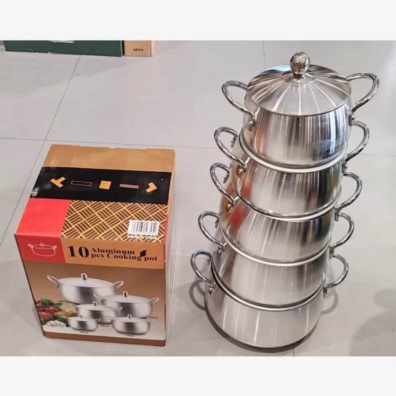 Set de 10 oale de supă cu finisaj mat, dimensiuni 16/18/20/22/24 cm